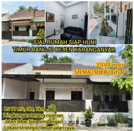 Rumah Siap Huni Bejen Karanganyar