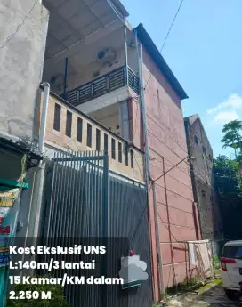 Dijual Kost Ekslusif UNS 15 Kamar