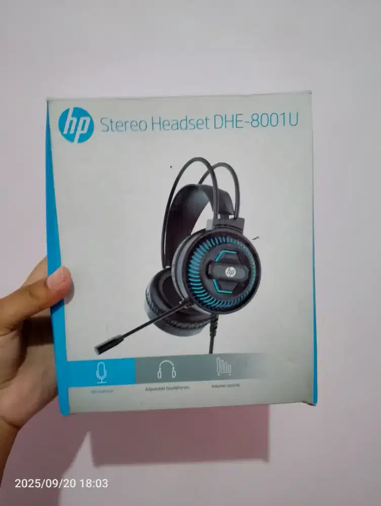 Headset HP DHE-8001U Stereo + Mic