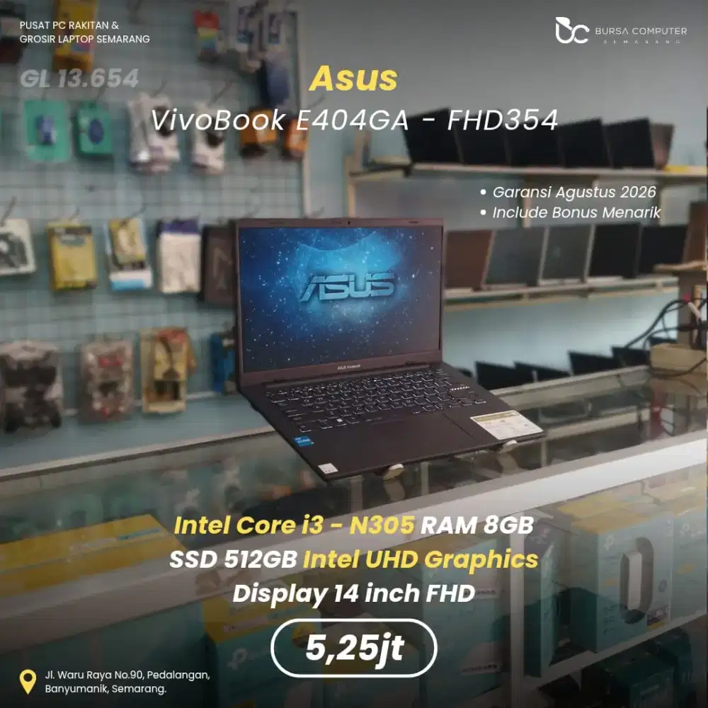 ASUS Vivobook Go 14-E1404GA | Core i3 N305 8GB 512GB