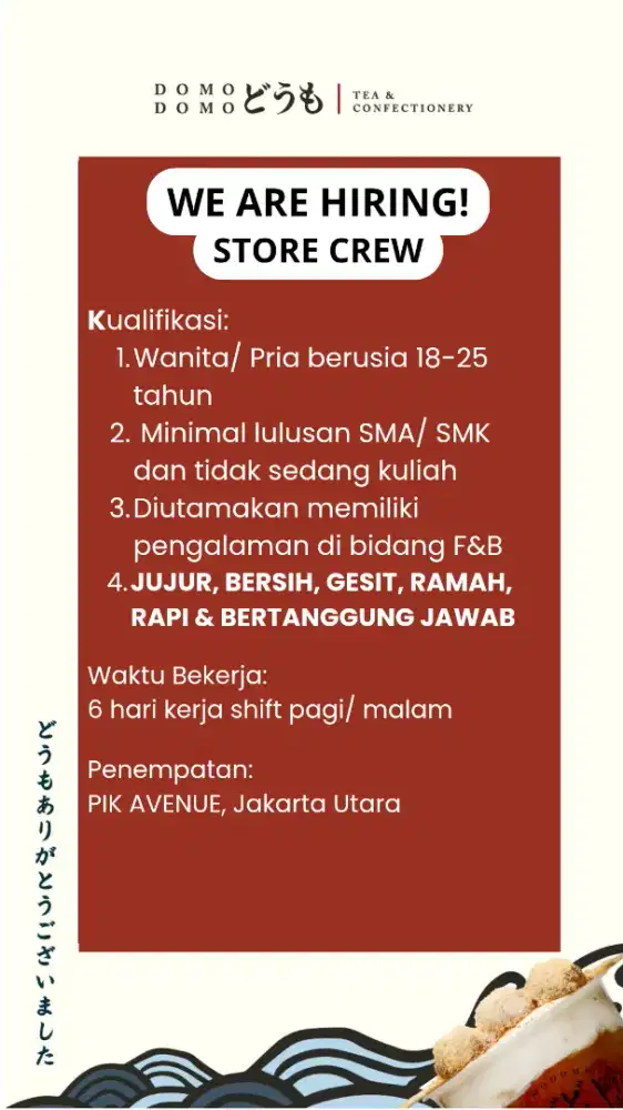 Store Crew Domo PIK Avenue