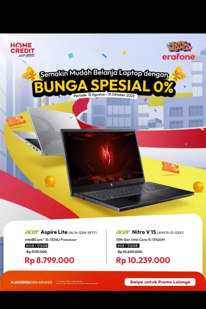 ACER Nitro V 15 ANV15-51-53X1 Bisa Cash Dan Cicilan