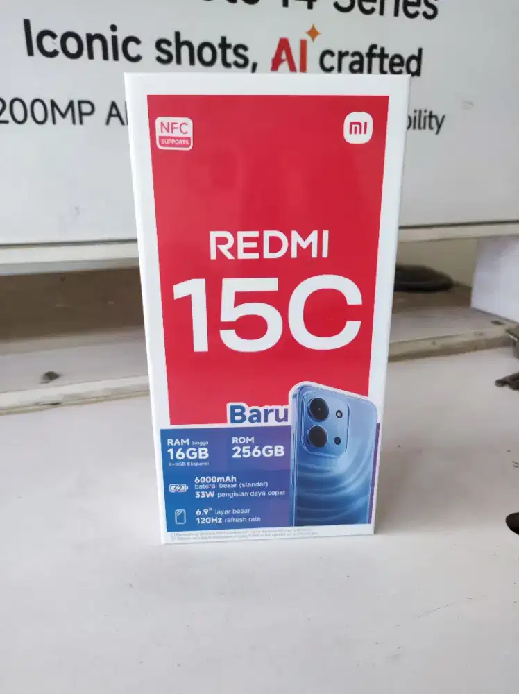 Redmi 15C ram 8 / 256 gb garansi