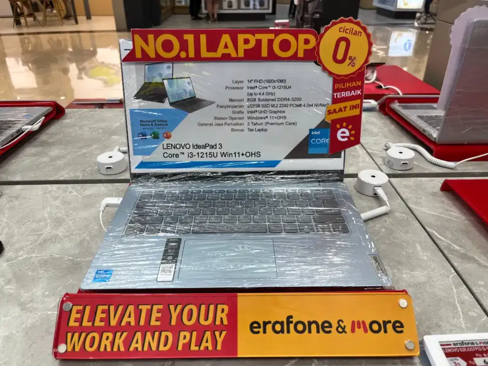 Cicilan Laptop Lenovo Core i3 pake KTP aja