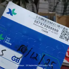 Nomor Cantik XL, Rapi, mudah di hafal