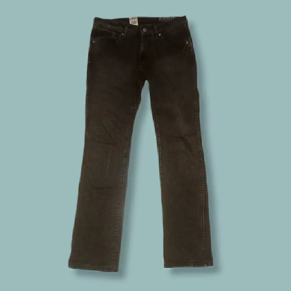 Celana Skate Stretch Denim Volcom Rowley Jean Original Rare Black Wash