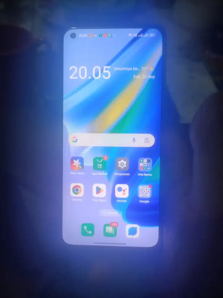 Oppo a95 hitam 8+8/256