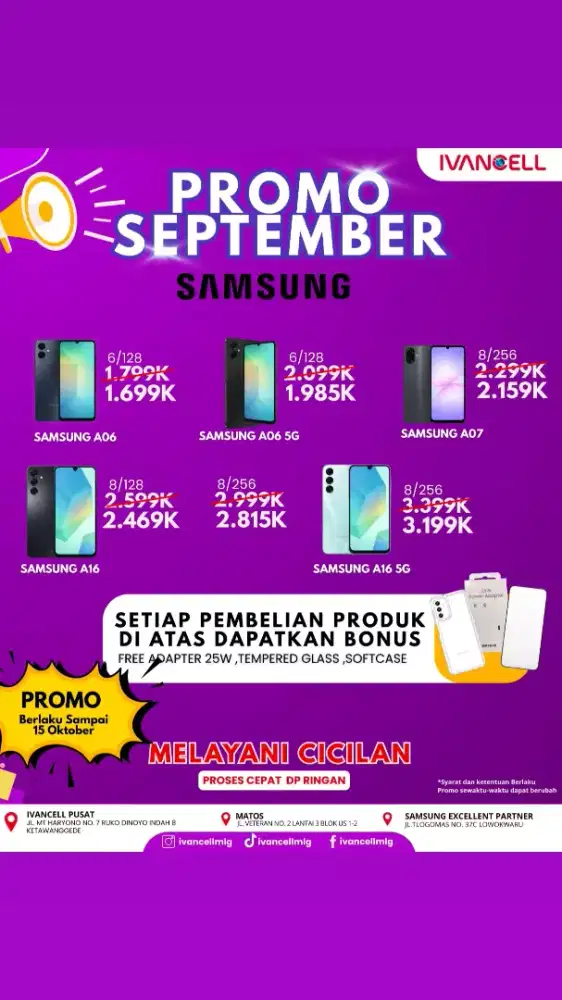 Samsung A07 Ram 8/256 murah poll