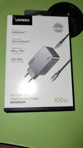 Charger Ugreen GaN 100W + Cable Fast Charger 100 W