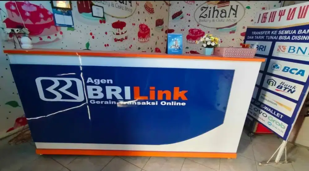Meja Brilink Dan Steling Pulsa