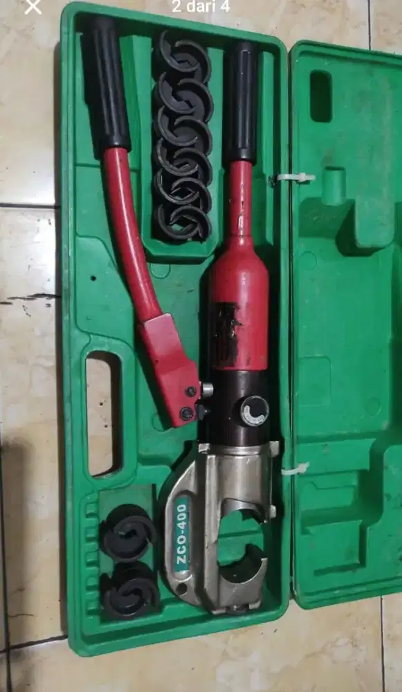 Skun crimping hidroulik,kondisi normal