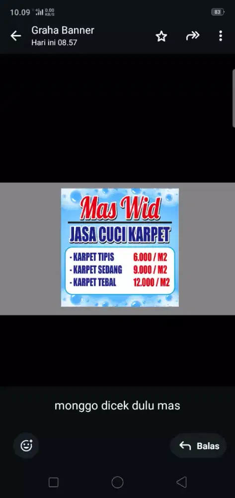 Jasa cuci karpet / laundry karpet