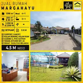 MURAH 4,5 M nego Rumah besar di Margahayu LT 1298 LB 360 + KOLAMRENANG