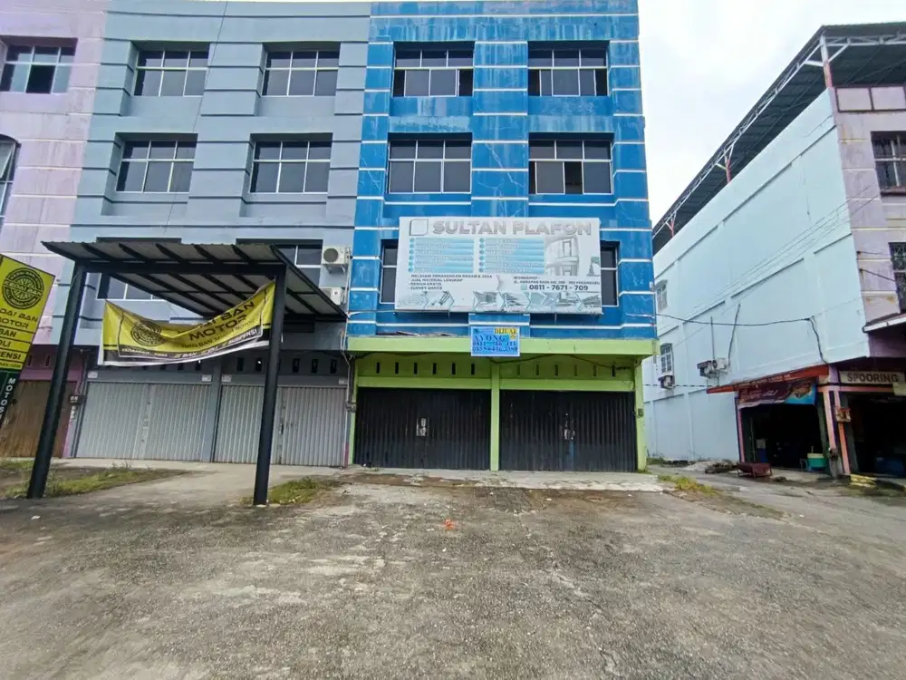DIJUAL RUKO GANDNEG MURAH TEPI JALAN HARAPAN RAYA - PEKANBARU