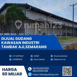 Lahan dan Bangunan Industri Tambak Aji Semarang, 14.874 m², Akses Tol