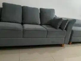 Sofa Ruang Tamu Modesty L Minang ECO 10 (belum plus meja)