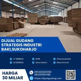 Jual BU! Zona Industri Baki Sukoharjo—Akses Kontainer, SHM luas 5898m