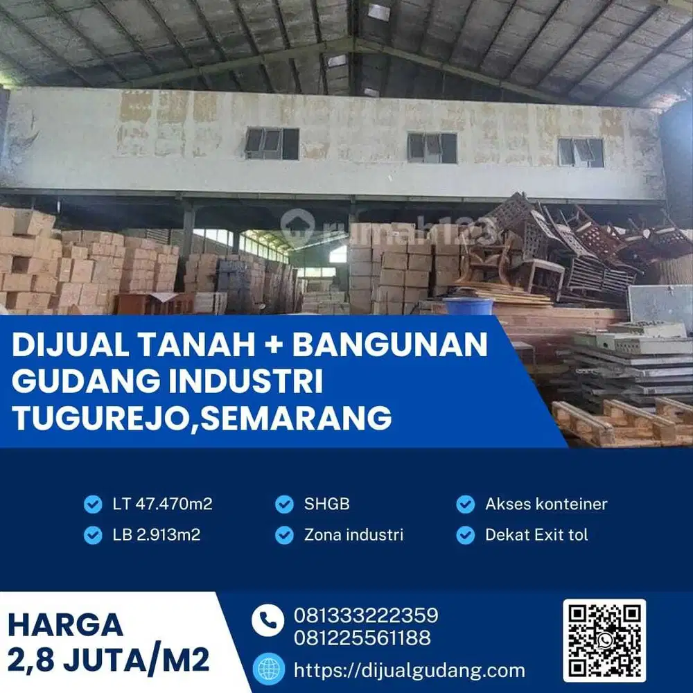 Aset Strategis! Lahan + Gudang 4,7 Ha di Semarang