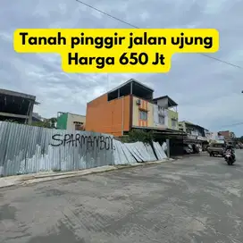 Tanah Pinggir Jalan dekat Graha 66 Palembang
