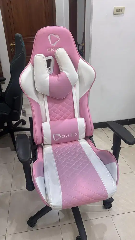 ONEX GX3 Premium Quality Gaming Chair Kursi - Pink White