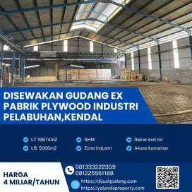 Disewa Gudang Ex pabrik Plywood Sangat Strategis kendal 19.874m2