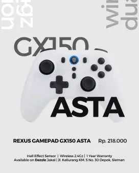 REXUS ASTA GX150 GARANSI 1 TAHUN