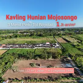 Tanah Boyolali Dijual, 200 meter Puskesmas Mojosongo, SHM Pekarangan