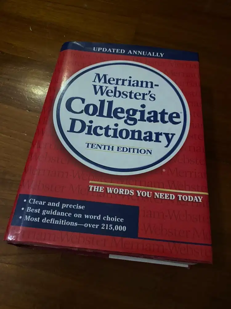 Merriam Webster's Collegiate Dictionary tenth edition