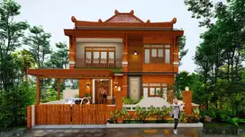 Rumah Megah Nan Cantik, 2 Lantai Konsep Etnik Joglo di Jogja