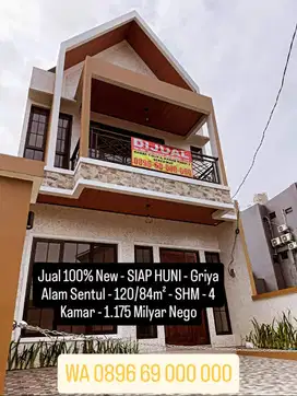 Rumah 100% Baru - SIAP HUNI - Sentul City - Griya Alam Sentul - Bogor