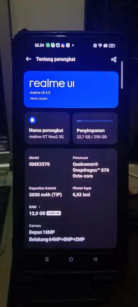 Realme Gt Neo2 5G batangan