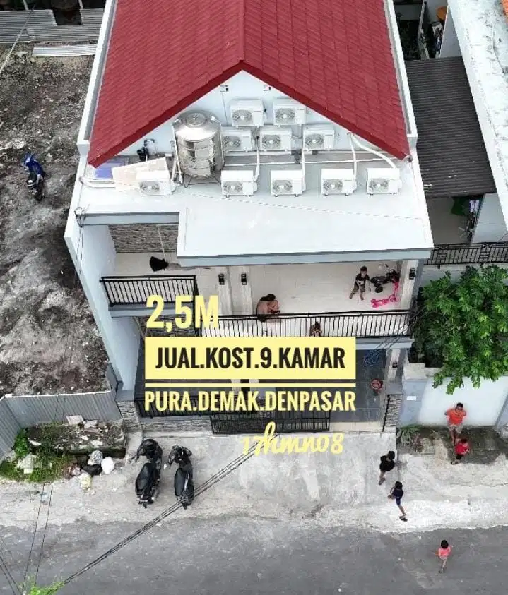 Jual Kost 9 kamar Pura Demak Denpasar Barat Bali
