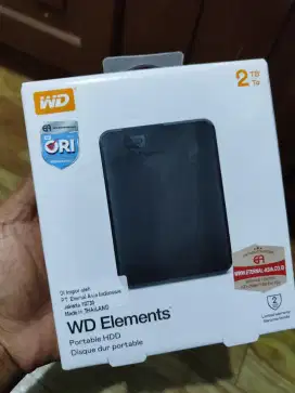 WD Elements 2TB HDD HD Hardisk Ori Baru Segel