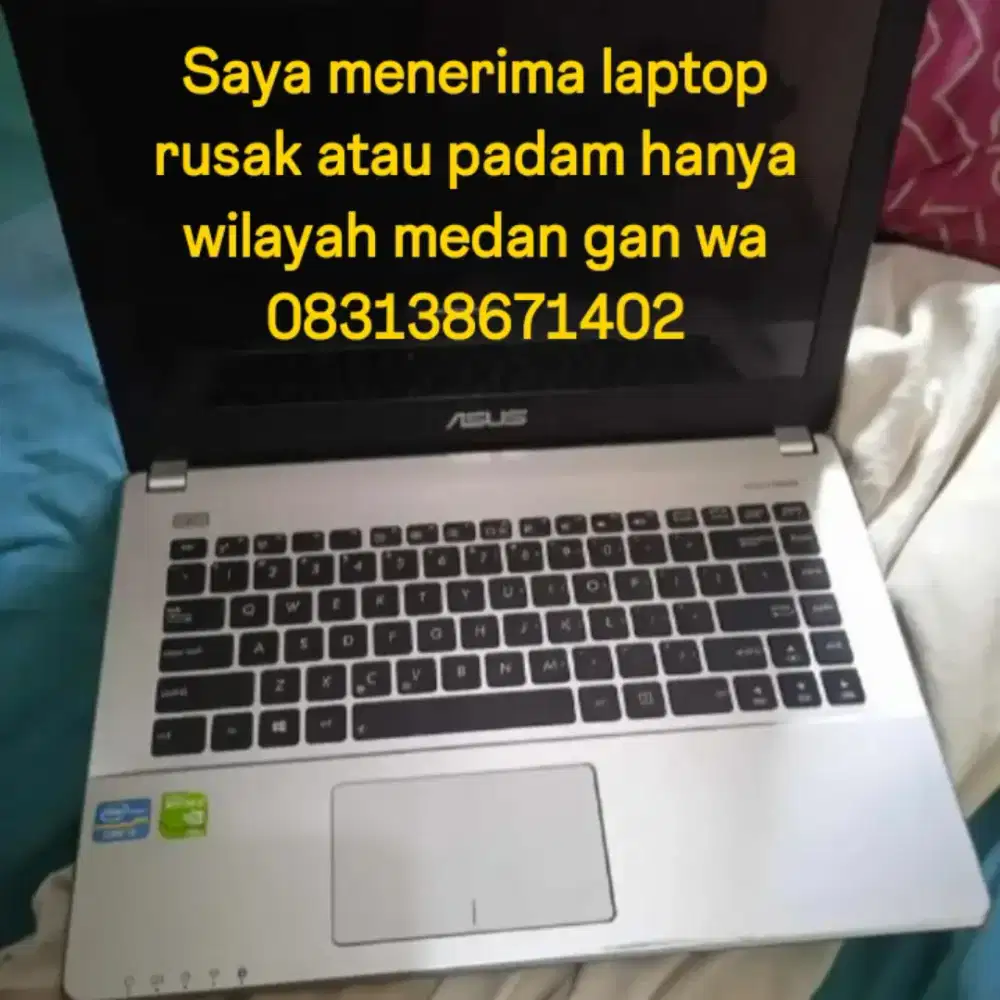 Saya menampung laptop rusak atau padam gan