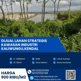 Dijual Lahan Strategis Zona Industri Kaliwungu,Kendal Luas 2 Ha