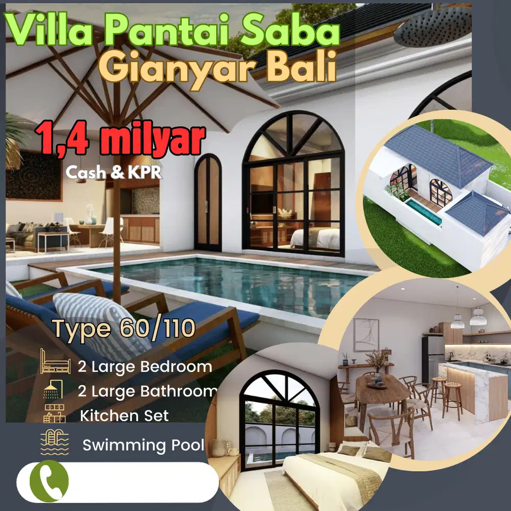 Villa Murah dekat pantai saba Gianyar bali