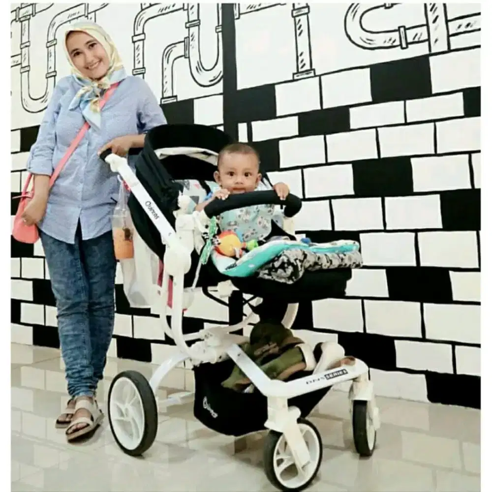 Stroller bayi merk cocolate quintas premium