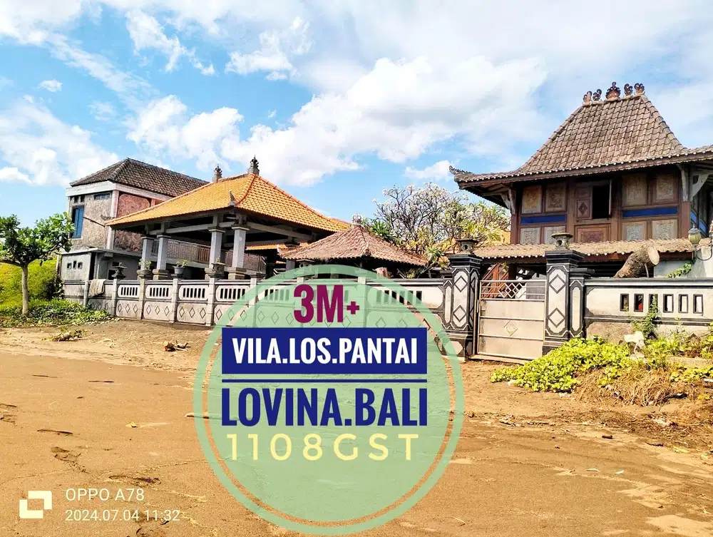 Jual Villa Los Tepi Pantai Lovina Singaraja Buleleng Bali