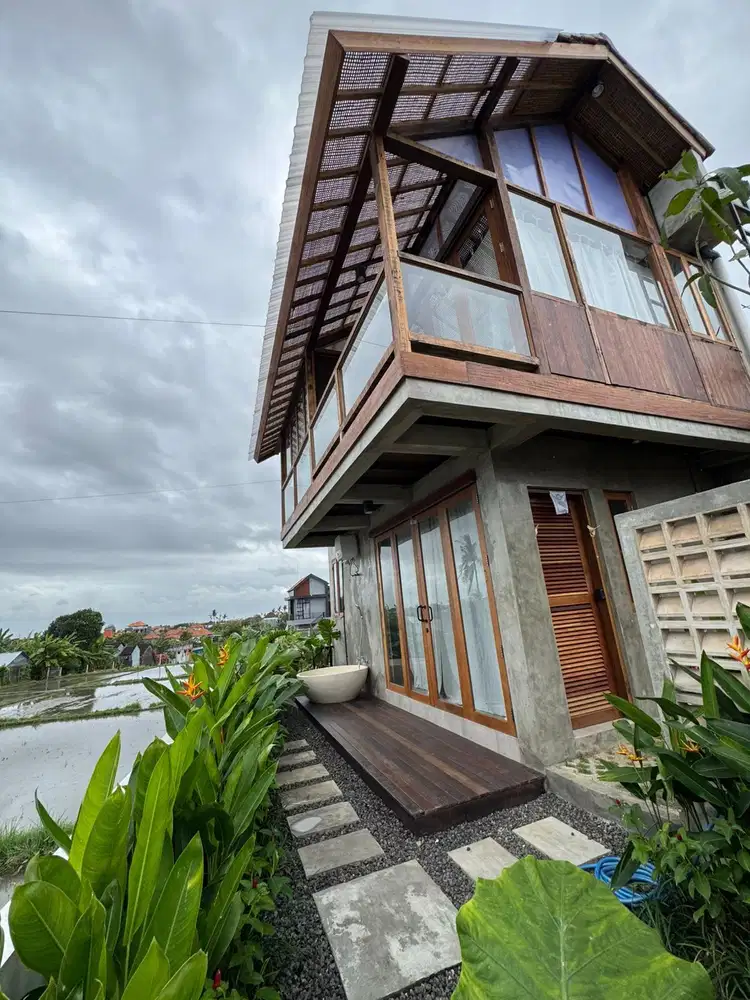 Jual Rumah style Vila view sawah Pasekan Batubulan gianyar bali
