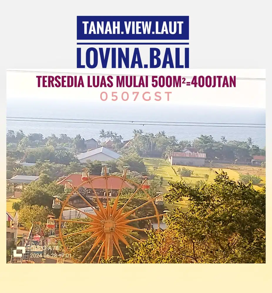 Jual Tanah View Laut Pantai Lovina Singaraja Buleleng Bali