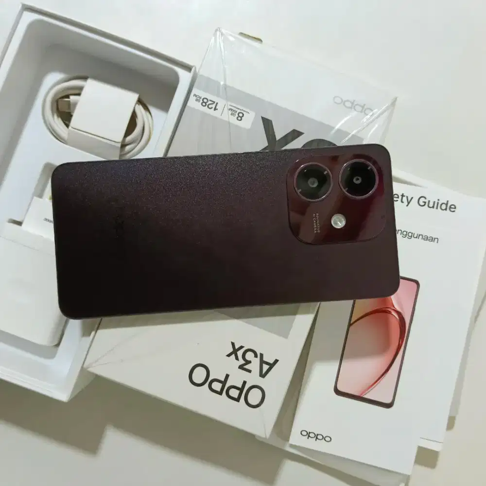 Oppo A3x Ram 8GB 4+4/128 Second Resmi