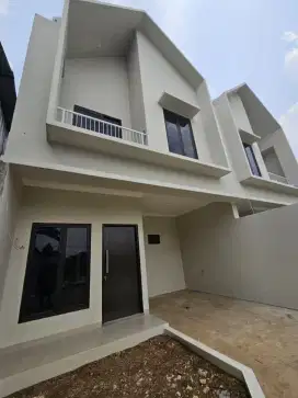 Rumah dua lantai dengan konsep skandinavian