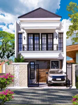 Rumah Cijantung Full Bata merah,Akses jalan Besar
