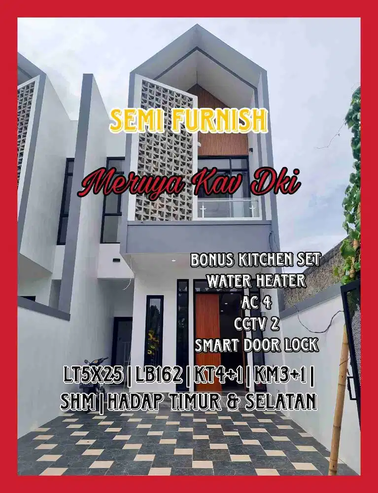 Wilson Rumah baru uk 5x25  di meruya kav dki