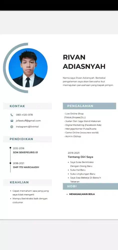 MENCARI KERJA APA AJA