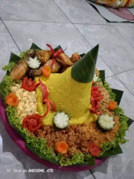 Jual nasi tumpeng, nasi kotak, puding pentol dll