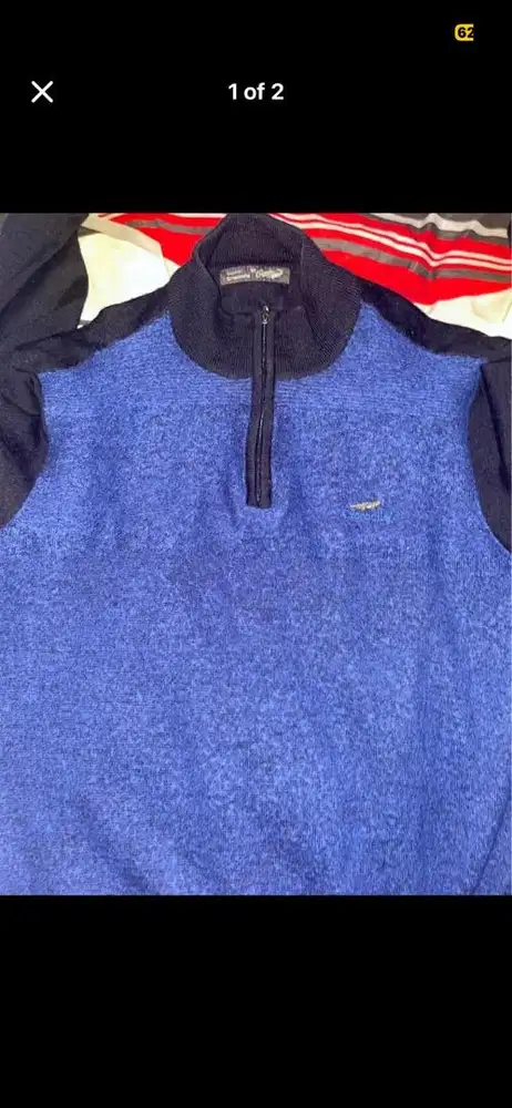 halfzipp size m preloved crocodile