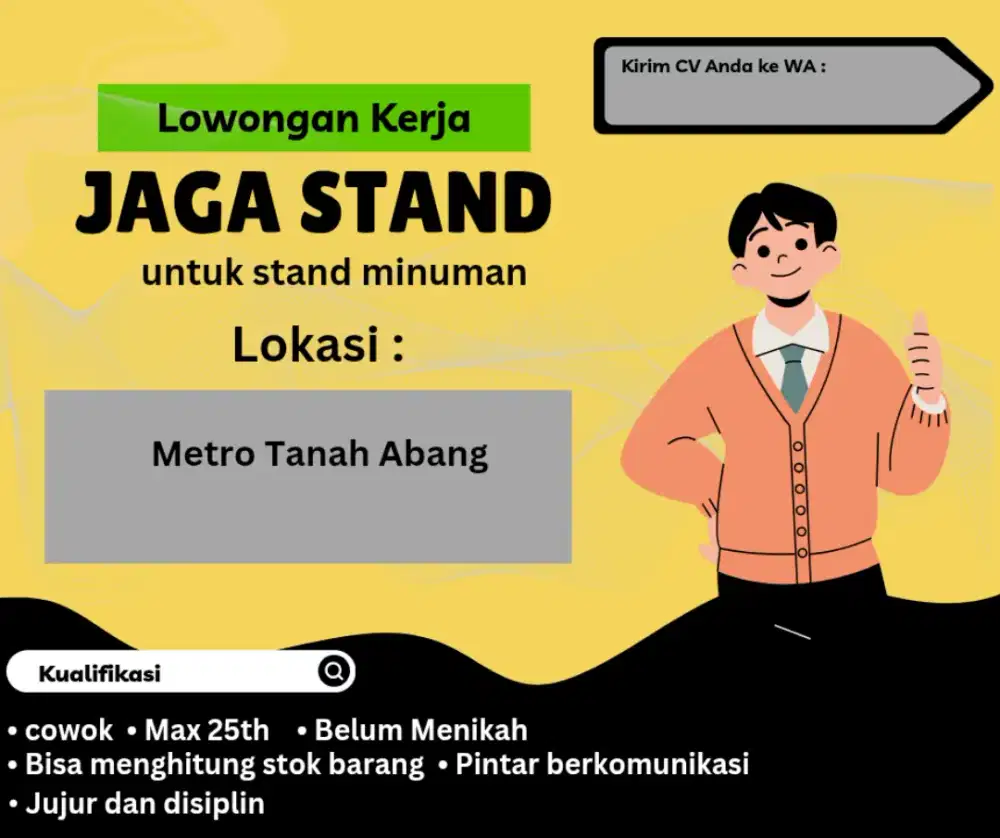 Jaga stand minuman