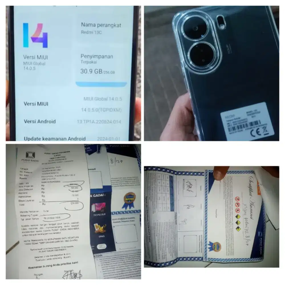 Sedang BU HP redmi 13C RAM 8/256 900rb