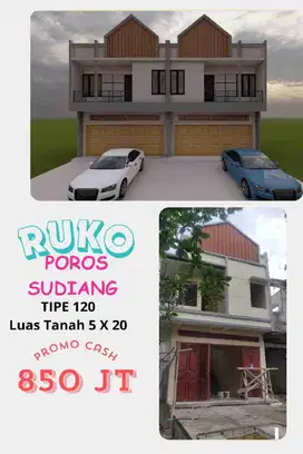 DIJUAL RUKO POROS JALAN SUDIANG DEKAT BANDARA
